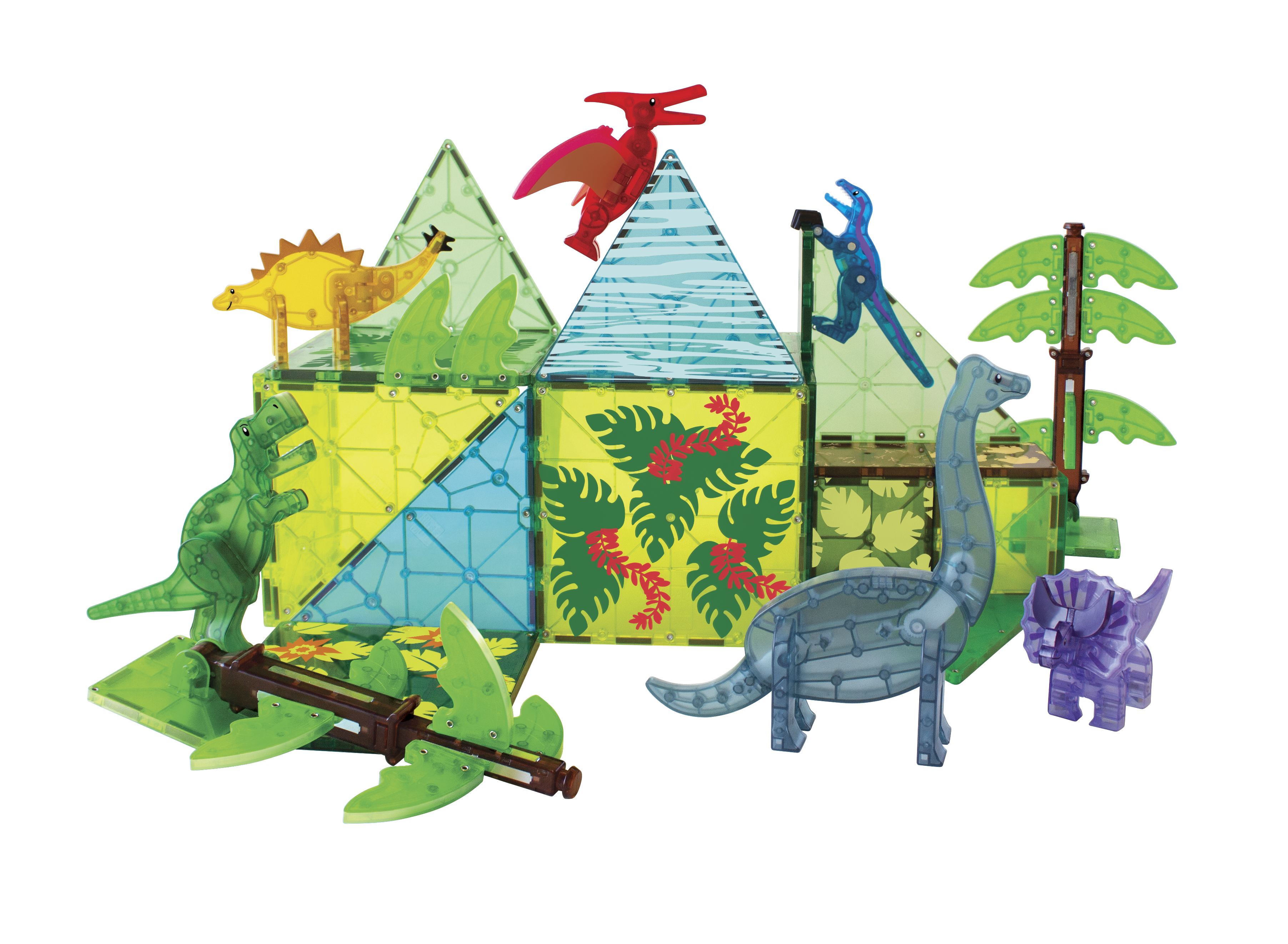 Magna-Tiles Dino World XL 50-Piece Set
